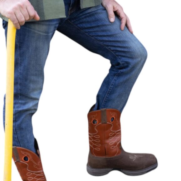 Frye Men's 10" Safety Crafted Wellington Western Work Boots - Steel Toe | New - Picture 16 of 16